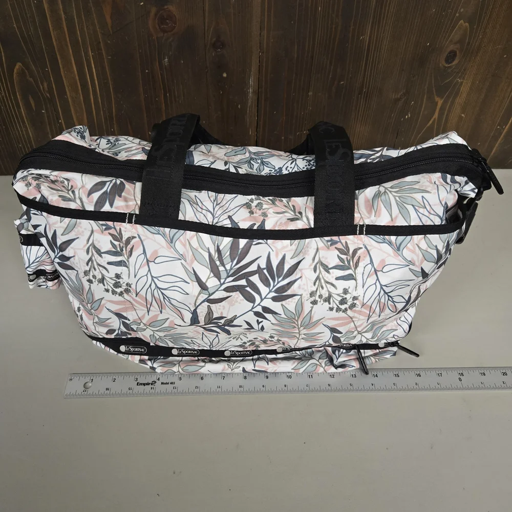 LeSportsac Large Weekender Floral Travel Tote Overnight Bag